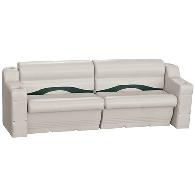 Toonmate Premium Pontoon Furniture Package, Standard Back/Side Seating, Platinum/Green